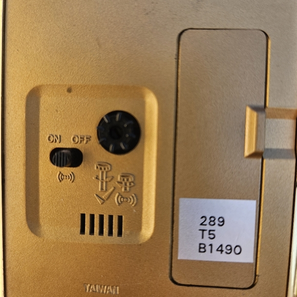 BULOVA Quartz Clock Blue Gold Mantel Shelf Clock Brass RARE Vintage Alarm - Picture 10 of 12